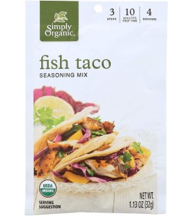 Simply Organic Fish Taco Seasoning (12x1.13Oz)