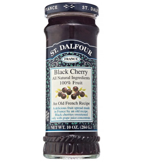 St. Dalfour Black Cherry 100% Fruit Conserve (6x10 Oz)