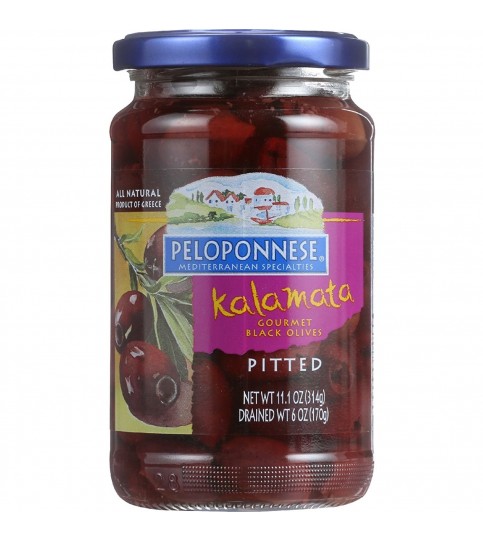 Peloponnese Pitted Kalamata Olives (6x6Oz)