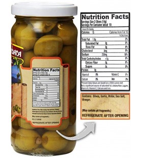 Santa Barbara Garlic Stuffed Olives (6x5Oz)