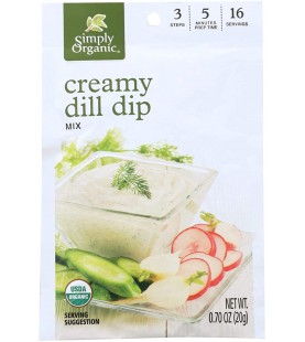 Simply Organic Creamy Dill Dip (12x0.7OZ )