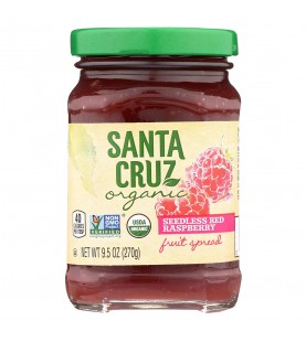 Santa Cruz Organic Seedless Red Raspberry Fruit Spread (6X9.5 OZ)