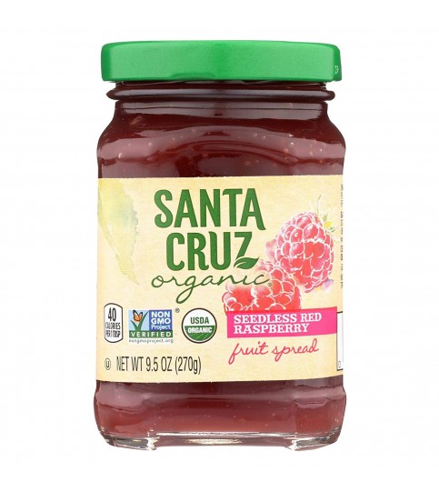 Santa Cruz Organic Seedless Red Raspberry Fruit Spread (6X9.5 OZ)