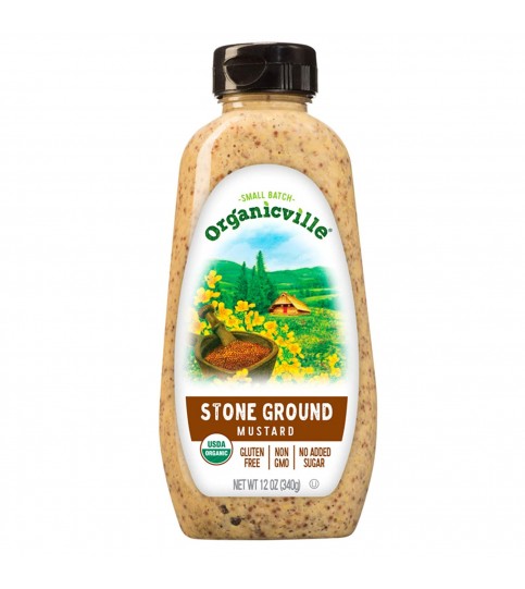 Organicville Stoneground Mustard (12X12 OZ)