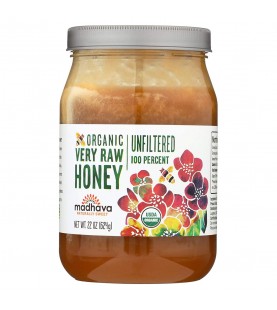 Madhava Raw Honey (6x22OZ )