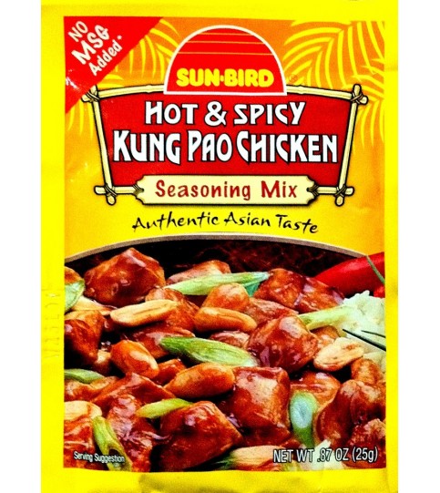 Sunbird Hot & Spicy Kung Pao Chicken Seasoning Mix (24x0.88 Oz)