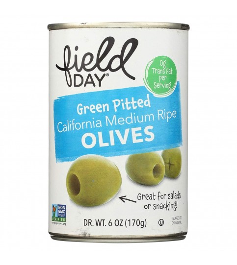 Field Day Ripe Green Olives (12x6Oz)