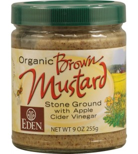 Eden Foods Brown Mustard Glass (12x9 Oz)