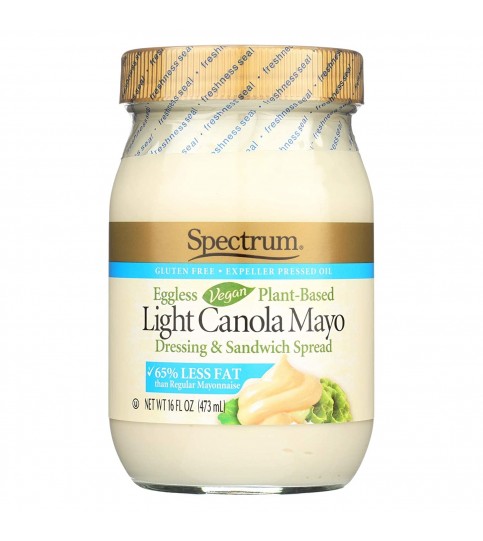 Spectrum Naturals Lite Canola Mayonnaise Eggless (12x16 Oz)