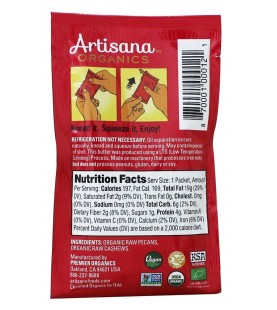 Artisana Og2 Art Pecan Butter Squeeze pack (10x1.06Oz)