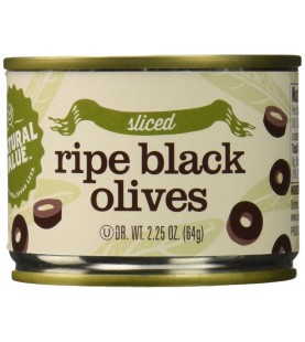 Natural Value Ripe Sliced Black Olives (24x2.25Oz)