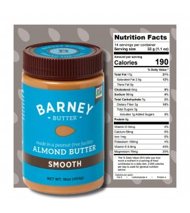 Barney Butter Smooth Almond Butter (6x16 Oz)