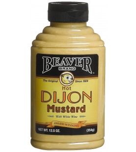 Beaver Dijon Mustard With White Wine (6x12.5Oz)