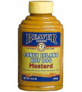 Beaver Coney Island Hot Dog Mustard (6x12.5Oz)