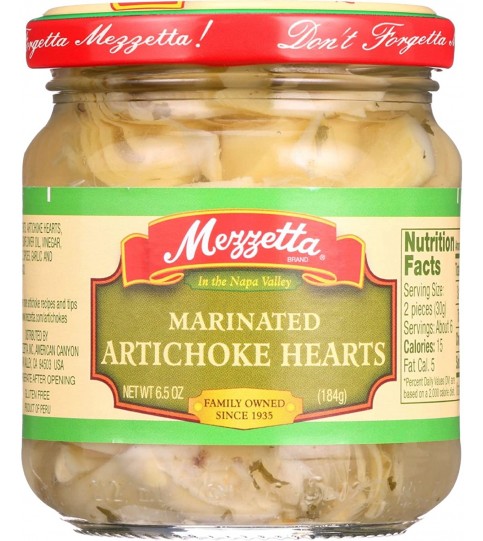 Mezzetta Imprtd Artchke Hrts (12x6.5OZ )