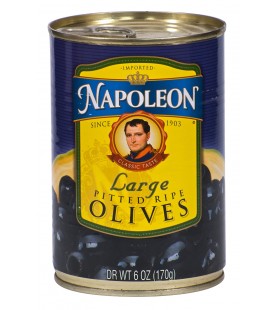 Napoleon Black Pitted Olives (12x6Oz)