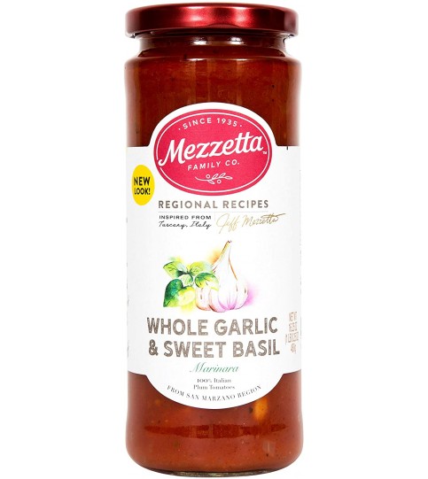 Mezzetta Marinara Whole Garlic & Sweet Basil Sauce (6x16.25 OZ)