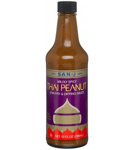 San-J Thai Peanut Cooking Sauce (6x10 Oz)