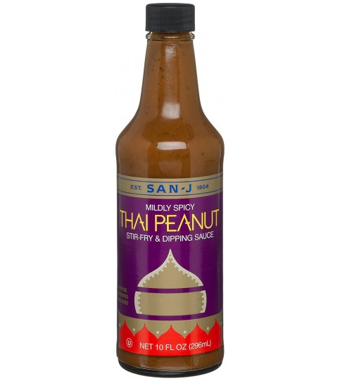 San-J Thai Peanut Cooking Sauce (6x10 Oz)