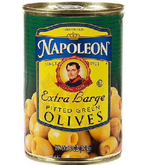 Napoleon Co. Green Pitted Olives (12x6OZ )