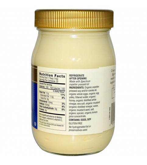 Spectrum Naturals Soy Mayonnaise (12x16 Oz)