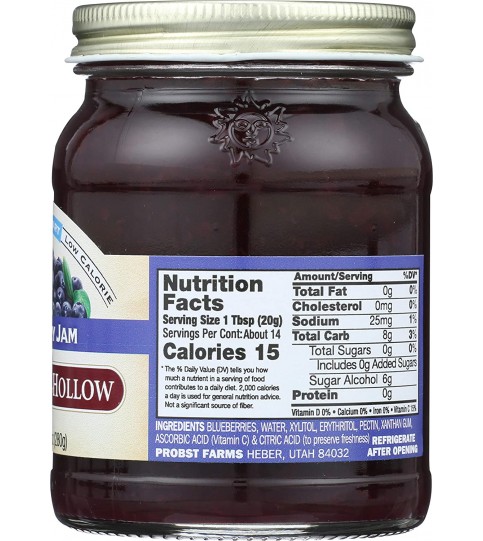 Nature's Hollow Sugar Free Blueberry Preserves (6x10 OZ)