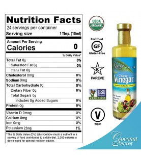 Coconut Secret Raw Coconut Vinegar (12x12 Oz)