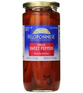 Peloponnese Roasted Florina Whole Peppers (6x13Oz)