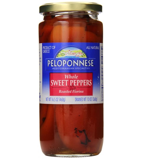 Peloponnese Roasted Florina Whole Peppers (6x13Oz)