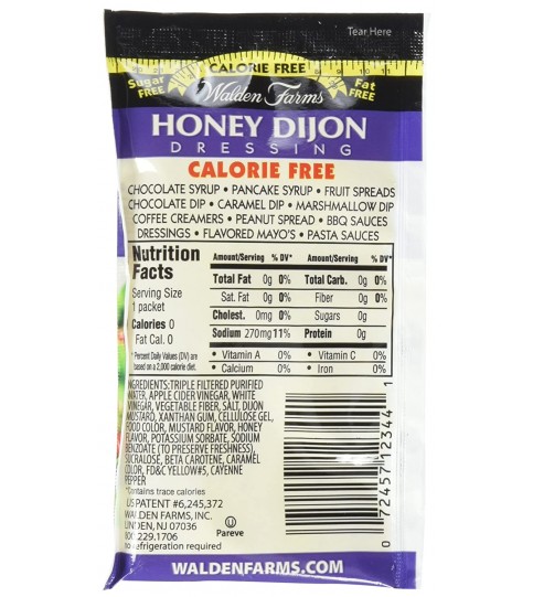 Walden Farms Honey Dijon Pkt (6x1OZ )