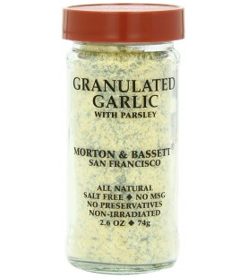 Morton & Bassett Organic Granulated Garlic With Parsley (3x2.6Oz)