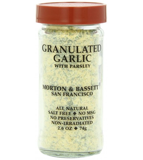 Morton & Bassett Organic Granulated Garlic With Parsley (3x2.6Oz)