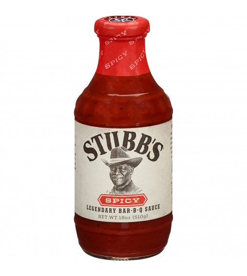 Stubbs Spicy BBQ Sauce (6x18Oz)