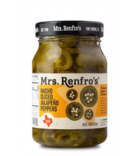 Mrs. Renfro's Nacho Sliced Jalapeno Peppers (6x16Oz)