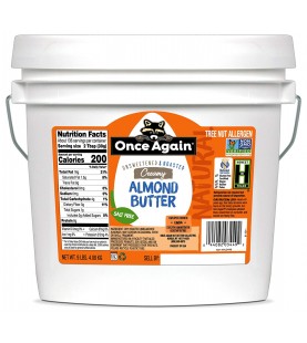 Once Again Smooth Almond Butter No Salt (1x9lb)