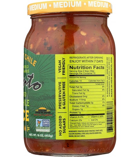 El Pinto Medium Green Chili Sauce (6x16 Oz)