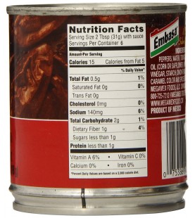 Embasa Chipotle Peppers in Adobo Sauce (12x7 Oz)