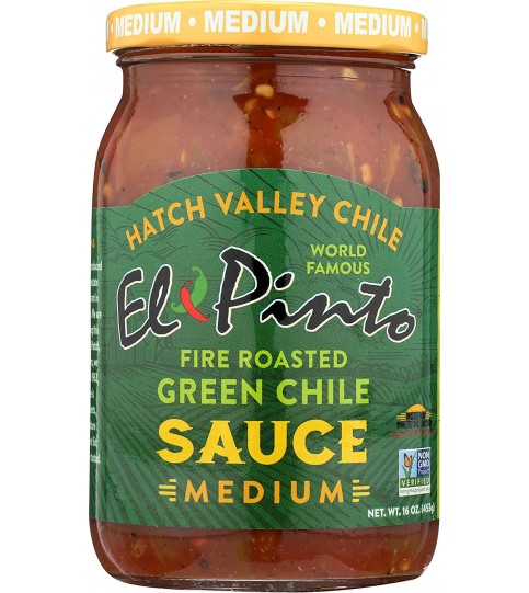 El Pinto Medium Green Chili Sauce (6x16 Oz)