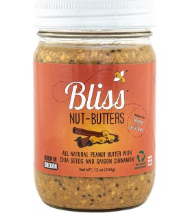 Bliss Cinnamon Chia Seed Peanut Butter (6x12 OZ)