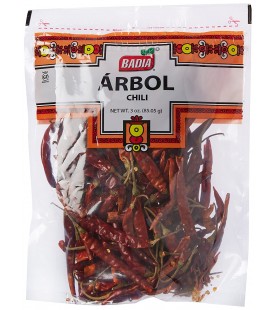 Badia Arbol Chili Pods (12x3 OZ)