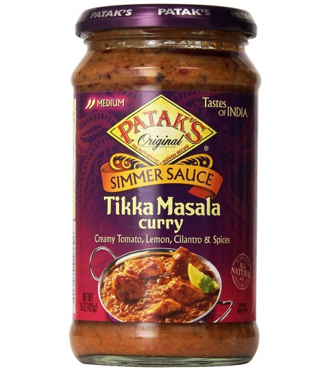 Patak's Tikka Masala Curry Cooking Sauce, Medium (6x15Oz)