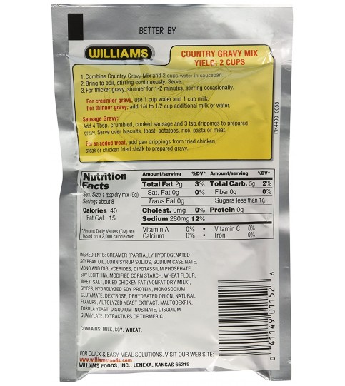 Williams Gravy Mix (12x2.5OZ )