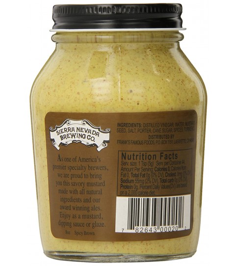 Sierra Nevada Specialty Food Mustard Porter/Spicy (6x8OZ )