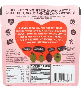 Oloves Oloves Chili/Oreg Olives (10X1.1 OZ)