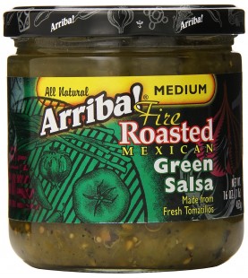 Arriba! Fire Roasted Green SalsaMedium (6x16Oz)