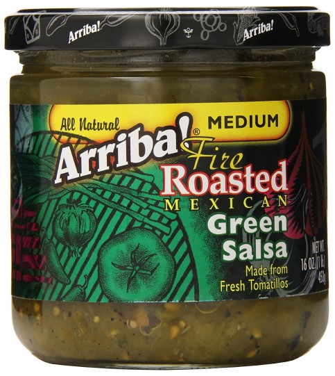 Arriba! Fire Roasted Green SalsaMedium (6x16Oz)