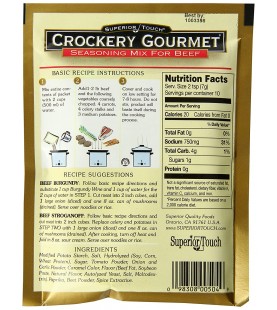 Crockery Gourmet Beef Seasoning Mix (12x2.5OZ )