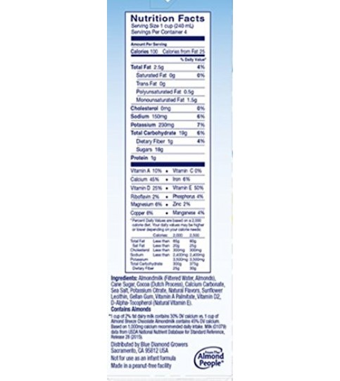 Blue Diamond Chocolate Almond Breeze (12x32 Oz)