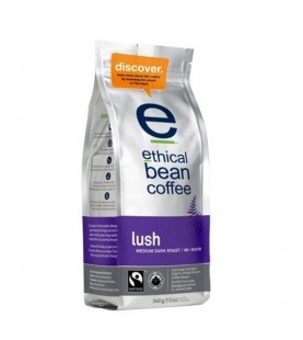 Ethical Bean Lush Medium Dark Roast Coffee (6x12 Oz)