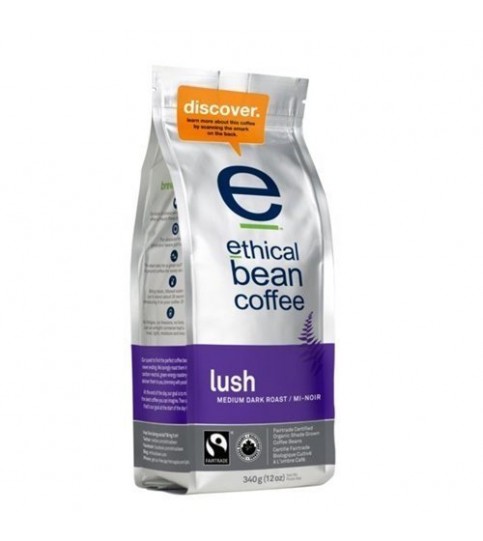 Ethical Bean Lush Medium Dark Roast Coffee (6x12 Oz)